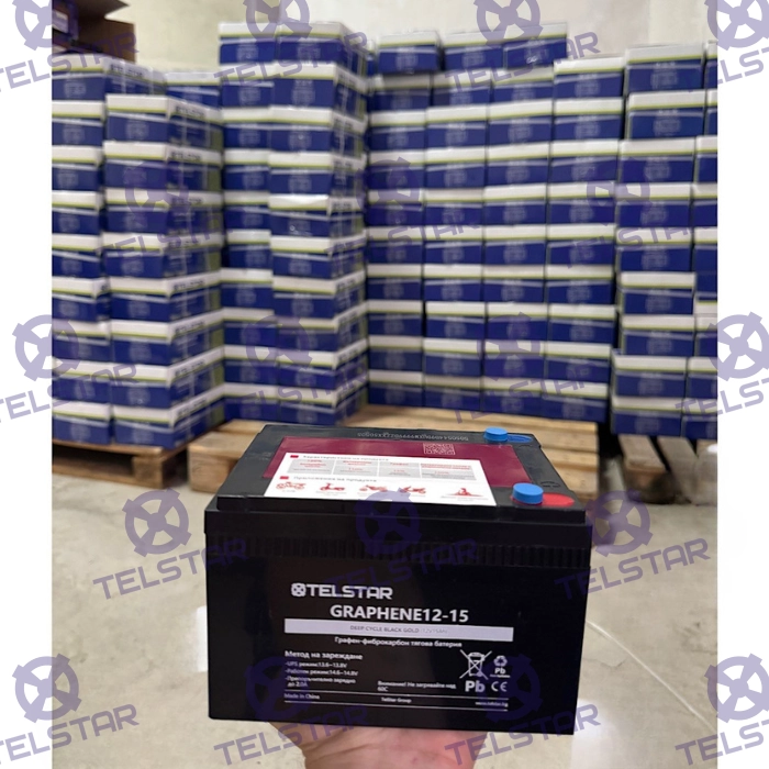 Графенова гелова батерия 12V 15Ah за електрически скутери и триколки - Карбонова решетка - 150x96x100 mm - 1976