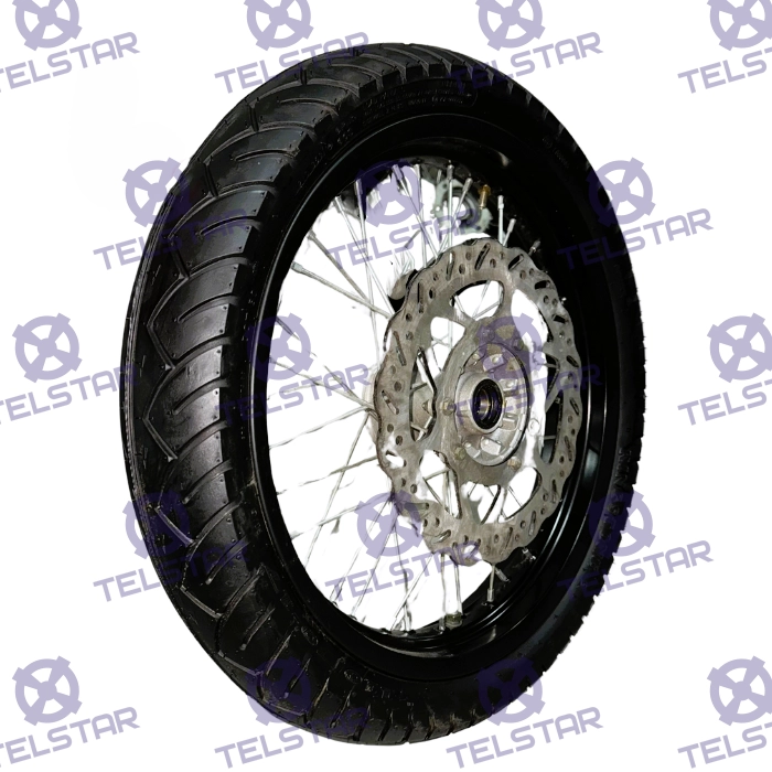 Предна гума с джанта за кросов мотор 110х70х17 - 1757