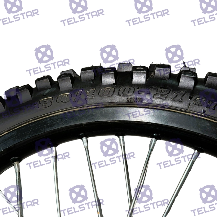 Предна гума с джанта за кросов мотор 80х100х21 - 1767