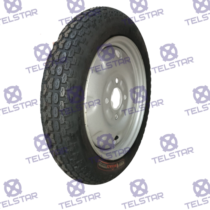 Задна гума с джанта за Т-500 (3.00-12) - 2128 | TelStar Задна гума с джанта за Т-500 (3.00-12) - 2128
