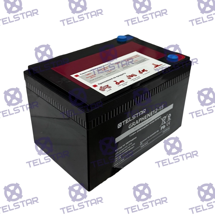 Графенова гелова батерия 12V 15Ah за електрически скутери и триколки - Карбонова решетка - 150x96x100 mm - 1975