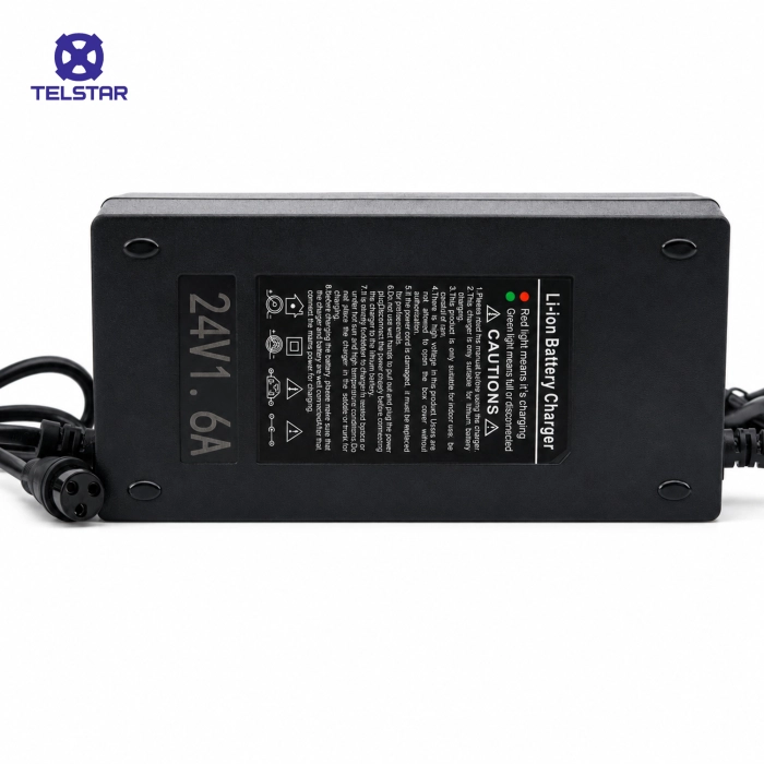 Зарядно 24V 1.6A за гелова батерия с кръгла букса - 3302