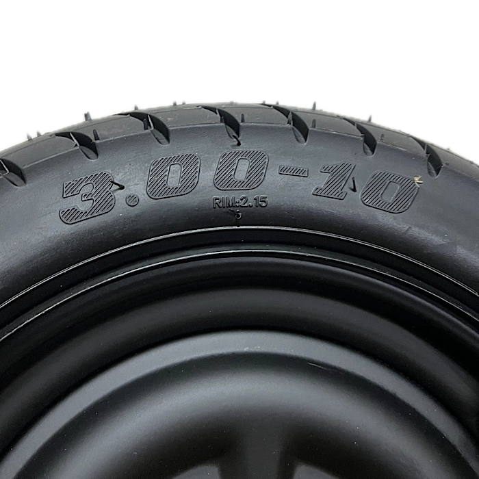 Гума с джанта 3.00-10" задна с 4 дупки - 113 | TelStar Гума с джанта 3.00-10" задна с 4 дупки - 113