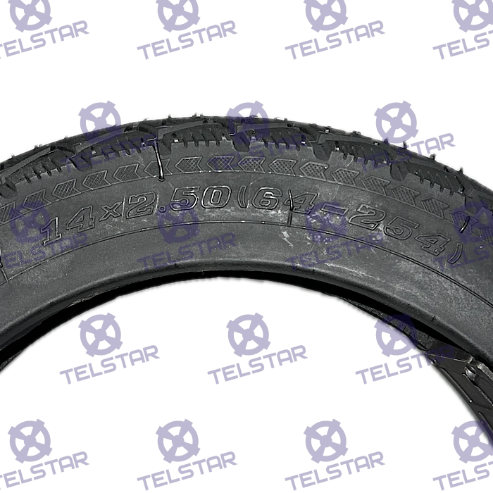 Гума 14Х2.5 за електрически скутер TBSLD и триколка TS-200.4 външна - 1086 | TelStar Гума 14Х2.5 за електрически скутер TBSLD и триколка TS-200.4 външна - 1086