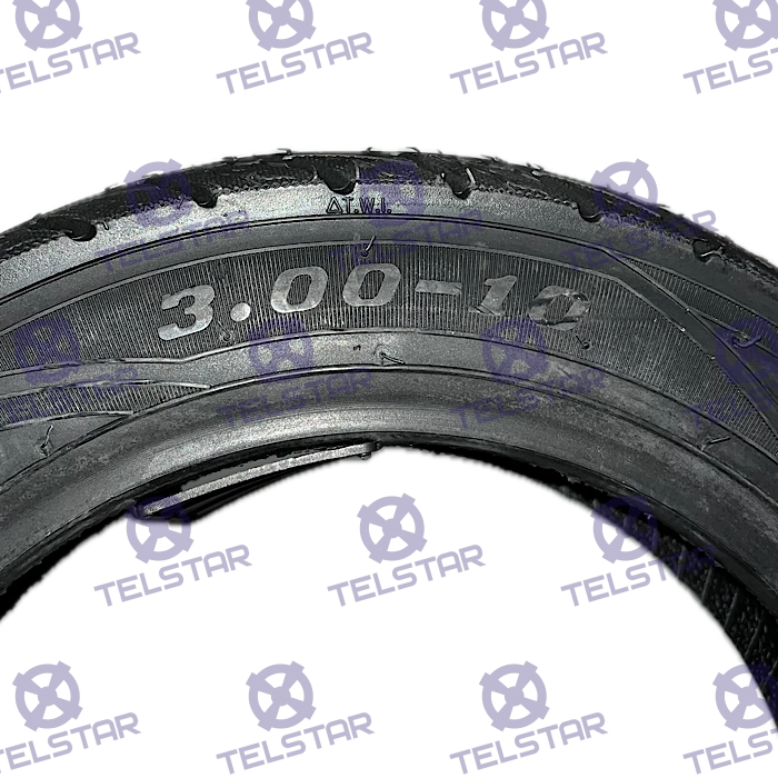Гума 3.00-10 ТТ Външ.+ Вътрш. за електрическа триколка TS-750 - 1082 | TelStar Гума 3.00-10 ТТ Външ.+ Вътрш. за електрическа триколка TS-750 - 1082