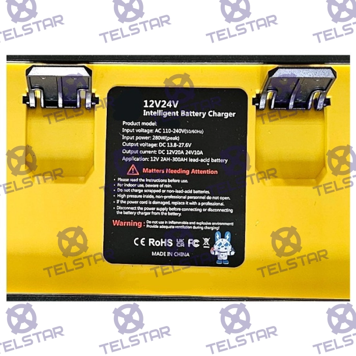 Батери Доктор 12V-24V/ 2AH-300AH 20A - 1548 | TelStar Батери Доктор 12V-24V/ 2AH-300AH 20A - 1548