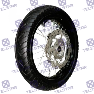 Предна гума с джанта за кросов мотор 110х70х17 TelStar Предна гума с джанта за кросов мотор 110х70х17
