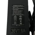 Зарядно 36V 1.6A за литиева батерия с кръгла букса - 158